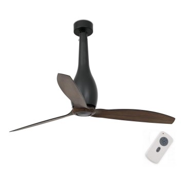 FARO 32004 - Plafondventilator ETERFAN zwart/bruin Ø 128 cm + afstandsbediening