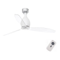 FARO 32025 - Plafondventilator MINI ETERFAN mat wit/helder