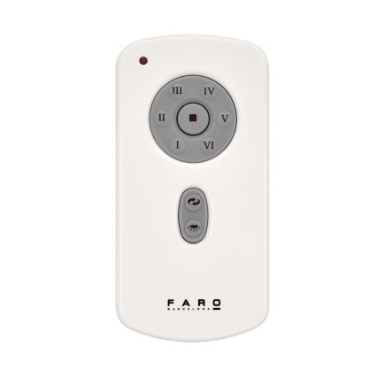 FARO 32026 - Plafondventilator MINI ETERFAN zwart/doorzichtig + afstandsbediening