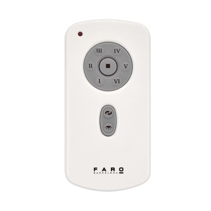 FARO 32036 - Plafondventilator TUBE FAN zwart/doorzichtig + afstandsbediening