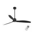 FARO 32100 - Plafondventilator JUST FAN Ø 128 cm zwart + afstandsbediening
