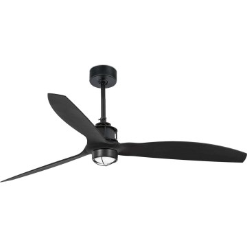 FARO 32100WT1N - Dimbare LED plafondventilator JUST FAN M LED/16W/230V Ø 128 cm zwart, Wi‑Fi (Tuya) + afstandsbediening