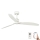 FARO 32101WP - Plafondventilator JUST FAN wit d. 128 cm SMART + afstandsbediening