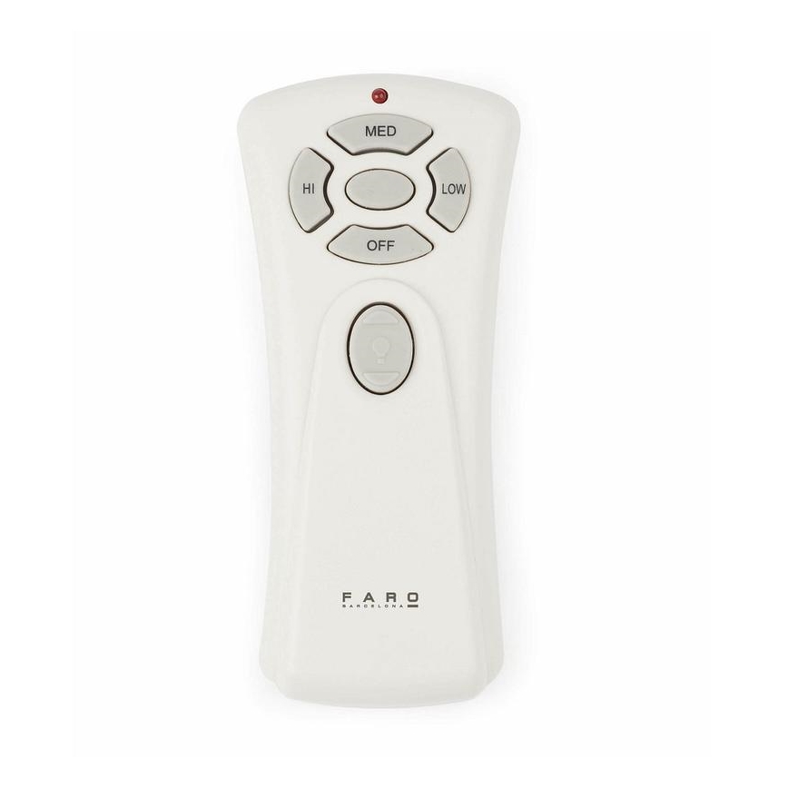 FARO 33370DC - Plafondventilator LANTAU bruin/mat chroom d. 132 cm + afstandsbediening