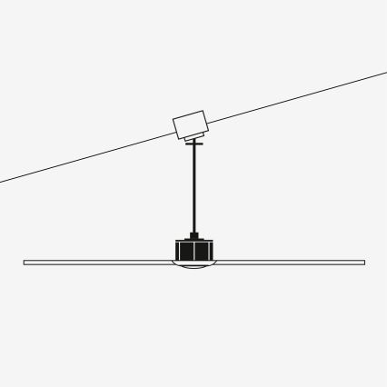 FARO 33370DC - Plafondventilator LANTAU bruin/mat chroom d. 132 cm + afstandsbediening