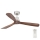 FARO 33370DC - Plafondventilator LANTAU bruin/mat chroom d. 132 cm + afstandsbediening
