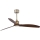 FARO 33398WT - Plafondventilator JUST FAN M Ø 128 cm bruin/messing met Wi-Fi Tuya + afstandsbediening