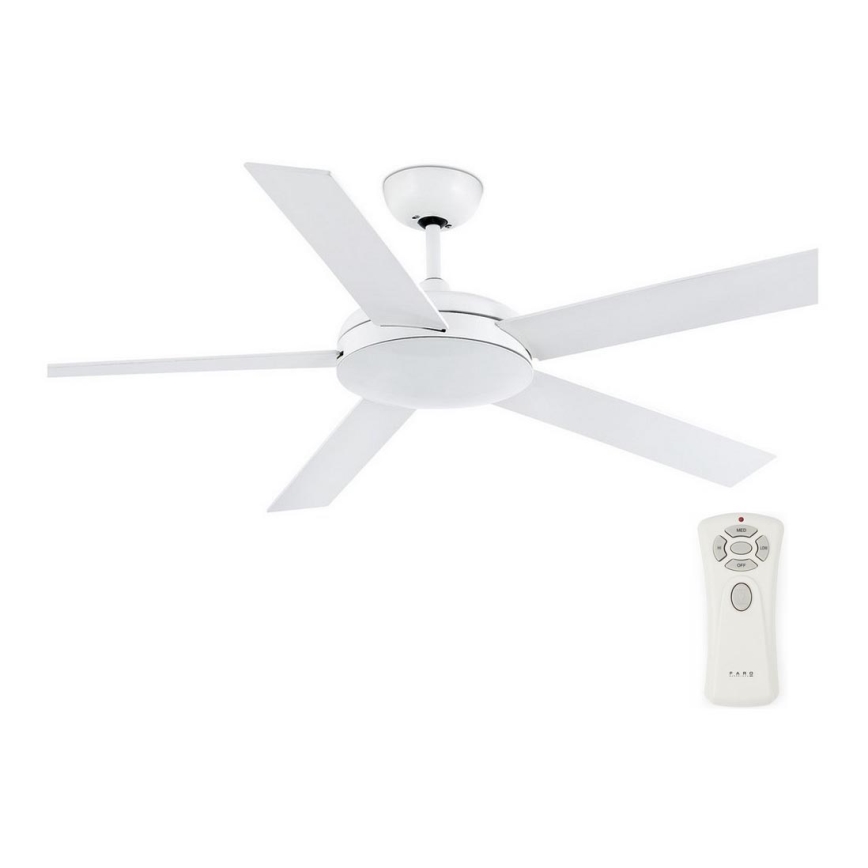FARO 33420 - Plafondventilator NOVA wit/bruin