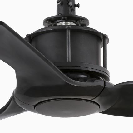 FARO 33424WT - Plafondventilator JUST FAN S Ø 81 cm zwart Wi‑Fi Tuya + afstandsbediening