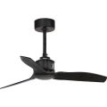 FARO 33424WT - Plafondventilator JUST FAN S Ø 81 cm zwart Wi‑Fi Tuya + afstandsbediening