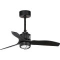 FARO 33424WT1N - LED dimbare plafondventilator JUST FAN S met LED/16W/230V Ø 81 cm zwart Wi-Fi Tuya + afstandsbediening
