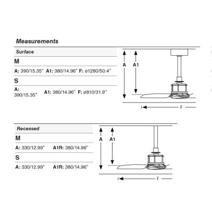 FARO 33428WT - Plafondventilator JUST FAN S Ø 81 cm bruin/messing Wi‑Fi (Tuya) + afstandsbediening