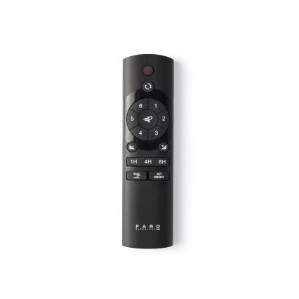 FARO 334351N - LED-dimbare plafondventilator WEAVER M LED/16W/230V Ø 128 cm bruin/zwart + afstandsbediening