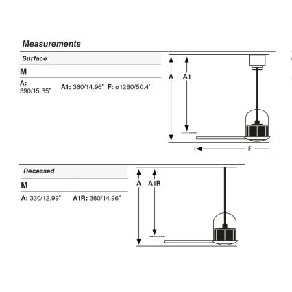 FARO 334361N - Dimbare LED-plafondventilator WEAVER M LED/16W/230V Ø 128 cm bruin/messing + afstandsbediening