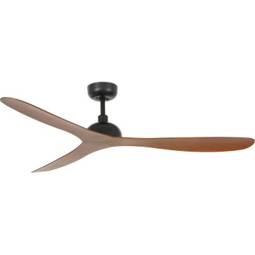 FARO 33447WT - Plafondventilator GOTLAND L bruin/zwart diameter 132 cm Wi-Fi Tuya + afstandsbediening