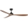 FARO 33447WT - Plafondventilator GOTLAND L bruin/zwart diameter 132 cm Wi-Fi Tuya + afstandsbediening