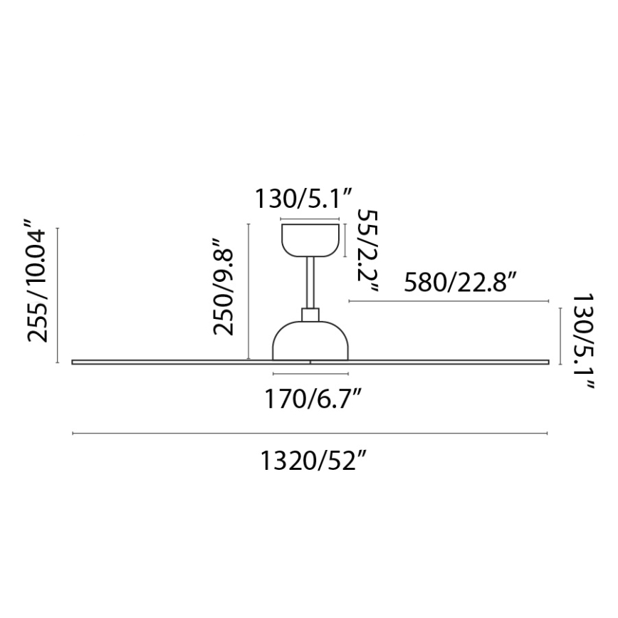 FARO 33447WT - Plafondventilator GOTLAND L bruin/zwart diameter 132 cm Wi-Fi Tuya + afstandsbediening