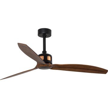 FARO 33451WT - Plafondventilator COPPER FAN M, diameter 128 cm, bruin/zwart, Wi-Fi Tuya + afstandsbediening