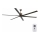 FARO 33462A - Plafondventilator ANDROS XL bruin d. 213 cm + afstandsbediening
