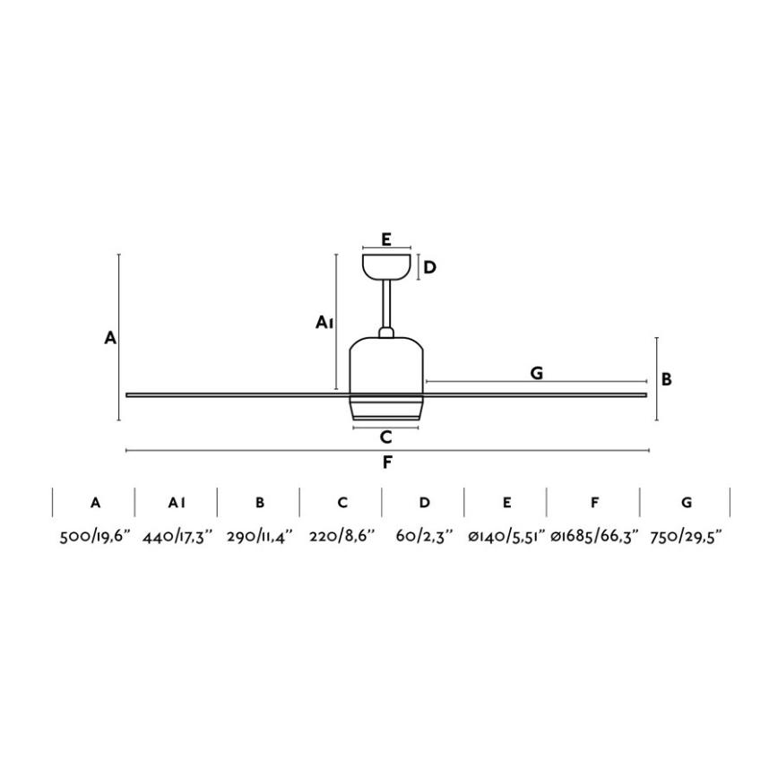 FARO 33466A - Plafondventilator TILOS 2xE27/15W/230V wengé + afstandsbediening