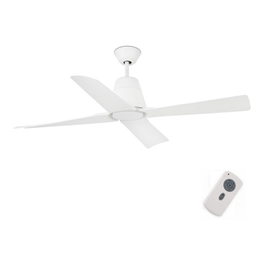 FARO 33480 - Plafondventilator TYPHOON IP44 d 130 cm wit + afstandsbediening