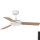 FARO 33603DC - Plafondventilator MINI MALLORCA S bruin/wit d. 106 cm + afstandsbediening