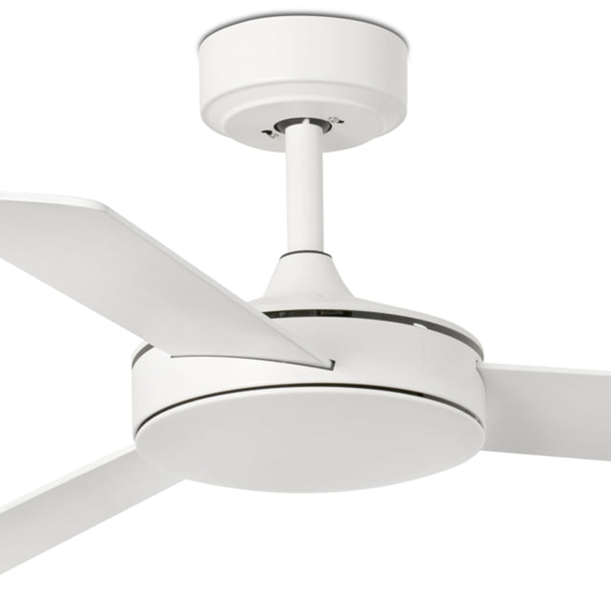FARO 33603DCWT - Plafondventilator MINI MALLORCA S bruin/wit diameter 106 cm Wi-Fi Tuya + afstandsbediening