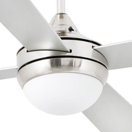 FARO 33699 - Plafondventilator MINI ICARIA 2xE14/8W/230V mat chroom/grijs