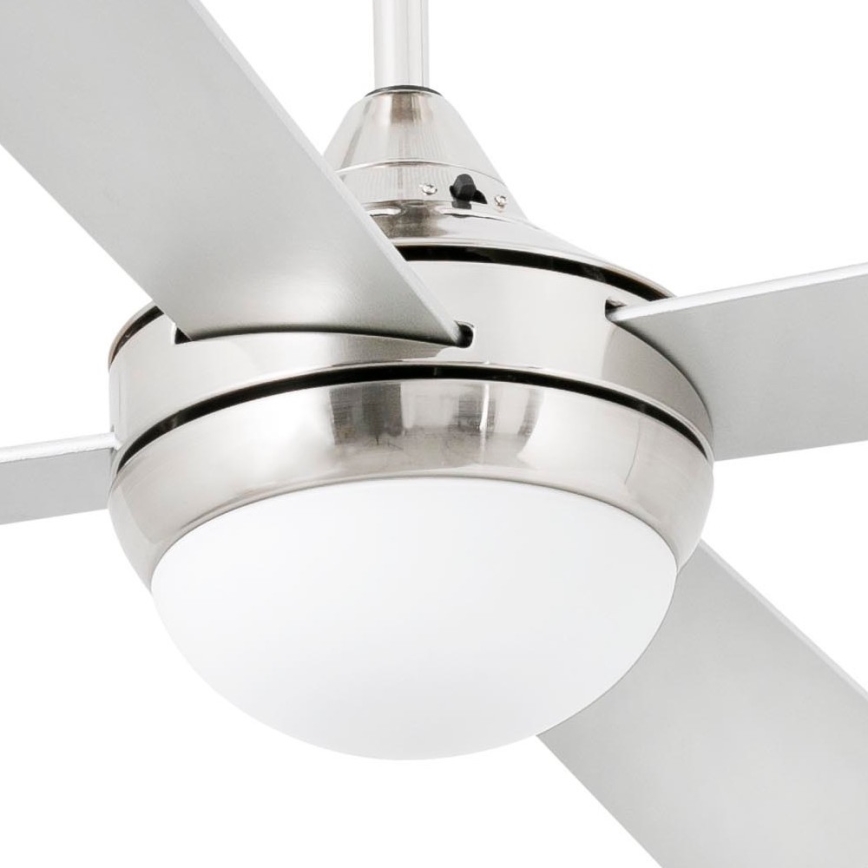 FARO 33699 - Plafondventilator MINI ICARIA 2xE14/8W/230V mat chroom/grijs