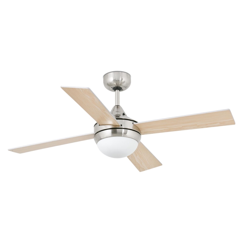 FARO 33699 - Plafondventilator MINI ICARIA 2xE14/8W/230V mat chroom/grijs
