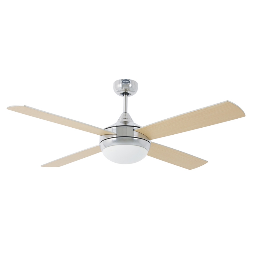 FARO 33701 - Plafondventilator ICARIA met afstandsbediening 2xE27/20W/230V grijs d. 132 cm + afstandsbediening