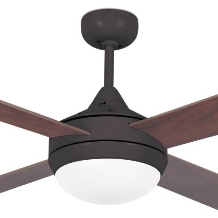 FARO 33702 - Plafondventilator ICARIA 2xE27/20W/230V bruin d. 132 cm + afstandsbediening