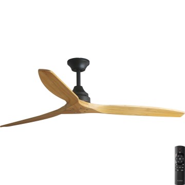FARO 33718DC- Plafondventilator ALO L hout/zwart d. 152 cm + afstandsbediening
