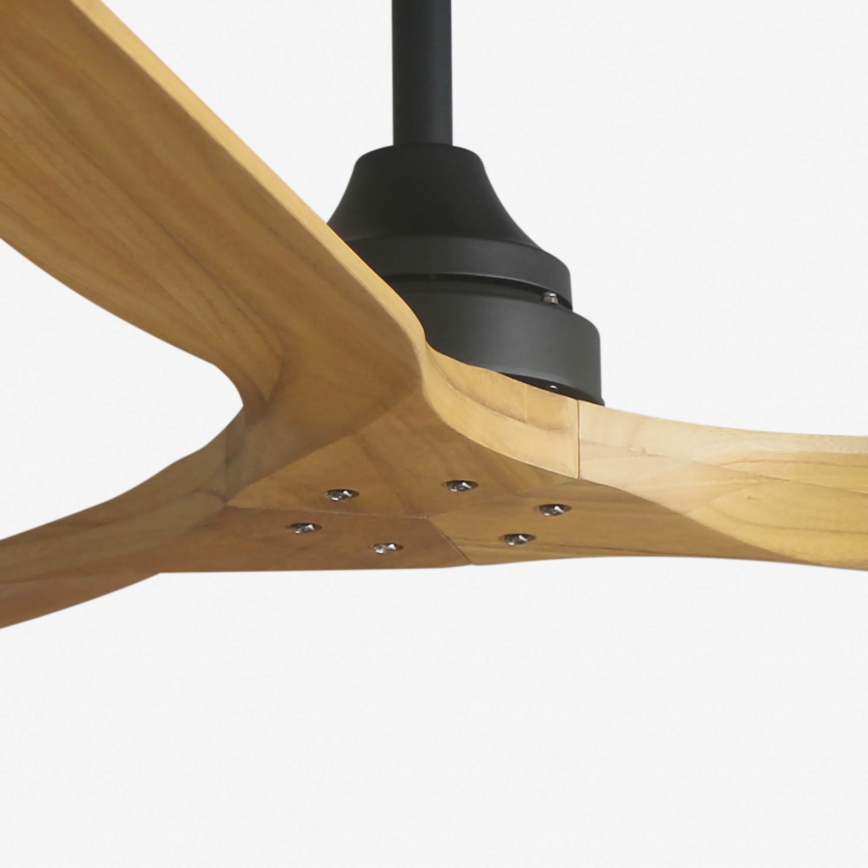 FARO 33718DC- Plafondventilator ALO L hout/zwart d. 152 cm + afstandsbediening