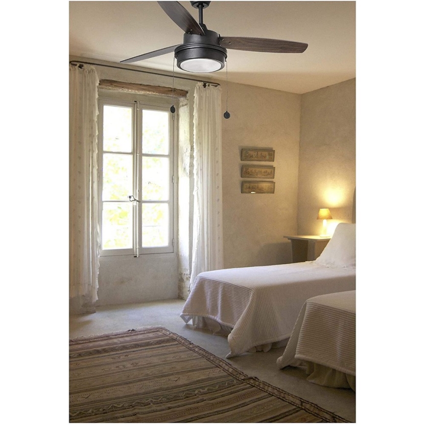 FARO 33723 - Plafondventilator KOMODO 2xE14/8W/230V bruin