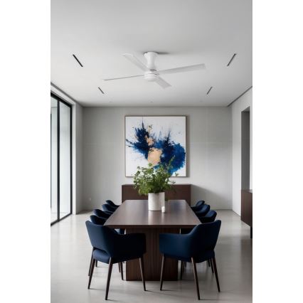 FARO 33756WT - LED-plafondventilator FRASER XL LED/16W/230V wit diameter 120 cm Wi-Fi Tuya + afstandsbediening