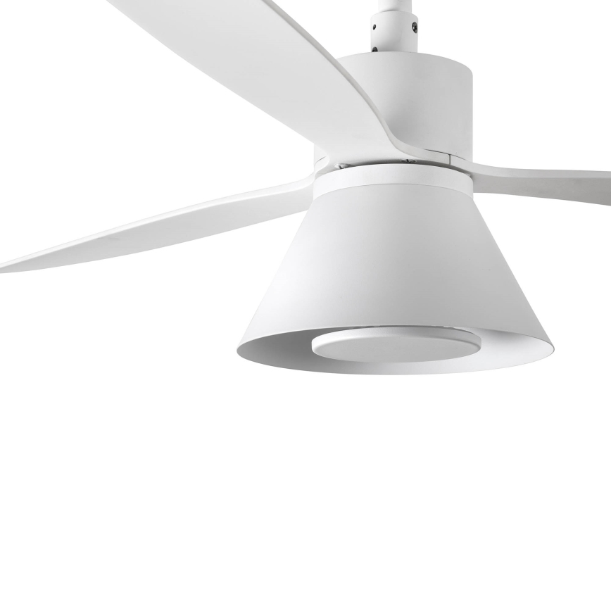 FARO 33760WT-22 - LED dimbare plafondventilator AMELIA L CONE LED/20W/230V 2700/3500/5000K wit diameter 132 cm Wi-Fi Tuya + afstandsbediening