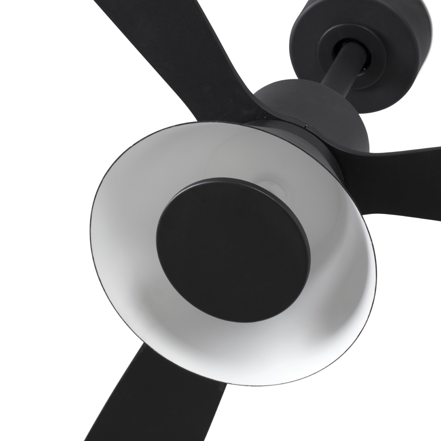 FARO 33761WT-23 - LED Dimmbare Deckenventilator AMELIA L CONE LED/20W/230V 2700/3500/5000K czarny pr. 132 cm Wi-Fi Tuya + Fernbedienung