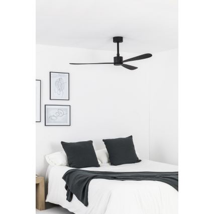 FARO 33761WT - Plafondventilator AMELIA L zwart diameter 132 cm Wi-Fi Tuya + afstandsbediening