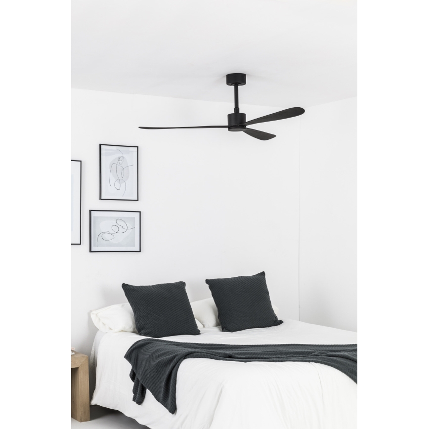 FARO 33761WT - Plafondventilator AMELIA L zwart diameter 132 cm Wi-Fi Tuya + afstandsbediening