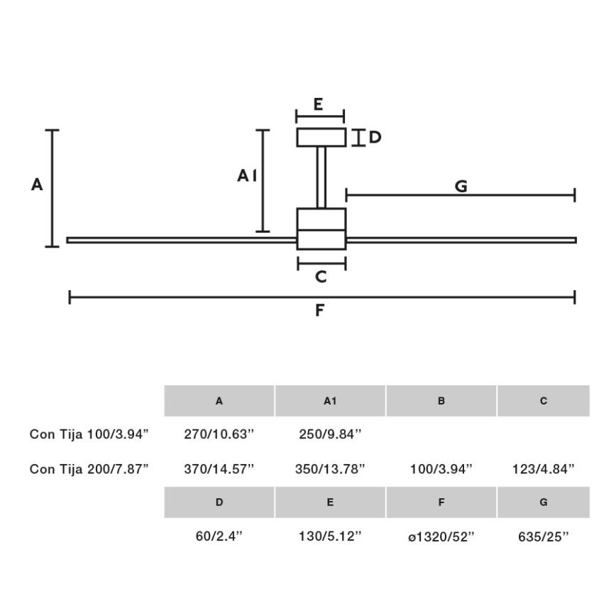 FARO 33761WT - Plafondventilator AMELIA L zwart diameter 132 cm Wi-Fi Tuya + afstandsbediening