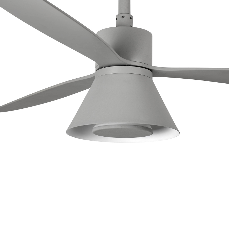 FARO 33762WT-24 - LED dimbare plafondventilator AMELIA L CONE LED/20W/230V 2700/3500/5000K grijs diameter 132 cm Wi-Fi Tuya + afstandsbediening