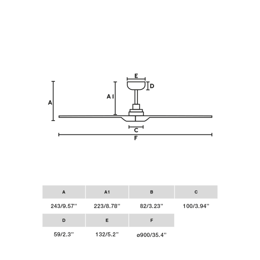 FARO 33805WT - Plafondventilator HEYWOOD S hout/wit diameter 90 cm Wi-Fi Tuya + afstandsbediening