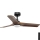 FARO 33806-1TW - Dimbare LED-plafondventilator HEYWOOD met LED/10W/230V 2700/3000/4000K hout/zwart pr. 90 cm + afstandsbediening