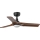 FARO 33806WT-1TW - LED dimbare plafondventilator HEYWOOD S LED/10W/230V 2700/4000/6000K hout/zwart diameter 90 cm Wi-Fi Tuya + afstandsbediening