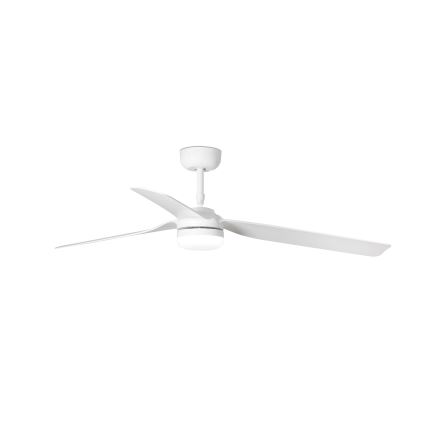 FARO 33814WT-20 - LED-dimbare plafondventilator PUNT M LED/18W/230V 2700/3000/4000K wit Ø 132 cm Wi-Fi Tuya + afstandsbediening