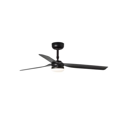 FARO 33815WT-21 - LED dimbare plafondventilator PUNT M LED/18W/230V 2700/3000/4000K zwart Ø 132 cm Wi-Fi Tuya + afstandsbediening