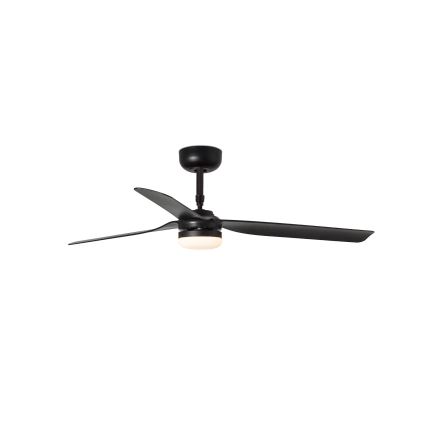 FARO 33815WT-21 - LED dimbare plafondventilator PUNT M LED/18W/230V 2700/3000/4000K zwart Ø 132 cm Wi-Fi Tuya + afstandsbediening