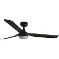 FARO 33815WT1S - Dimbare LED-plafondventilator PUNT M LED/18W/230V 2700/3000/4000K Ø 132 cm zwart Wi-Fi Tuya + afstandsbediening