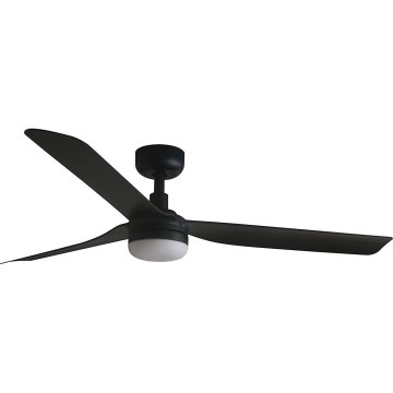 FARO 33815WT1S - Dimbare LED-plafondventilator PUNT M LED/18W/230V 2700/3000/4000K Ø 132 cm zwart Wi-Fi Tuya + afstandsbediening